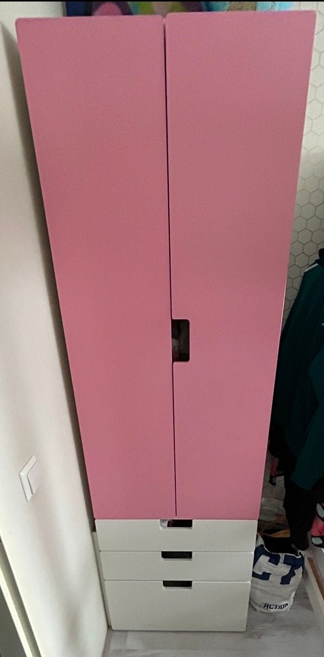 Roze STUVA kast IKEA, Ophalen, Gebruikt, 50 tot 100 cm, Met lade(s)