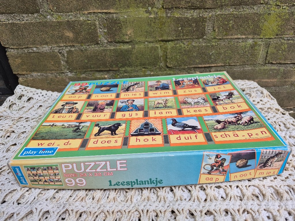 puzzel "leesplankje", Ophalen of Verzenden, Minder dan 500 stukjes, Gebruikt, Legpuzzel