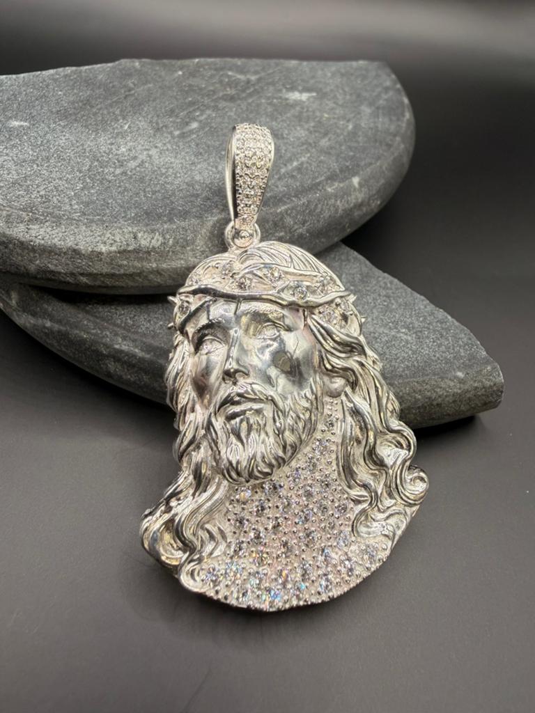 925 zilveren Jesus hanger, Ophalen of Verzenden, Nieuw, Zilver