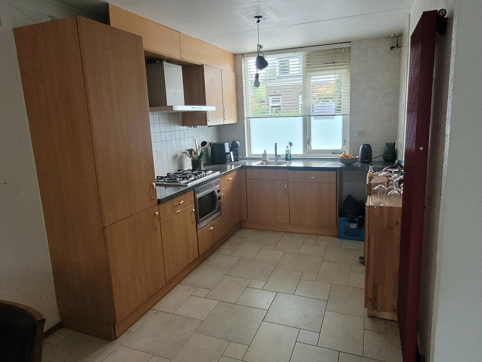 L-vormige keuken met apparatuur (Siemens, Liebherr), Huis en Inrichting, Keuken | Complete keukens, Ophalen, Gebruikt