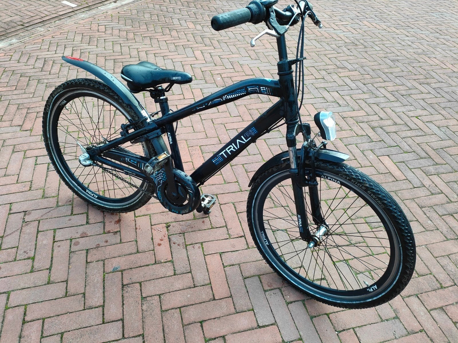 alpina trial fiets 24 inch met 3 versnelling, Ophalen, Terugtraprem, 24 inch, Zo goed als nieuw
