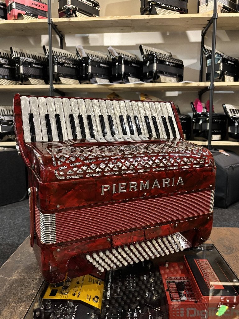 Piermaria Mod. 210 Musette, Overige merken, Met koffer, Zo goed als nieuw, 96-bas