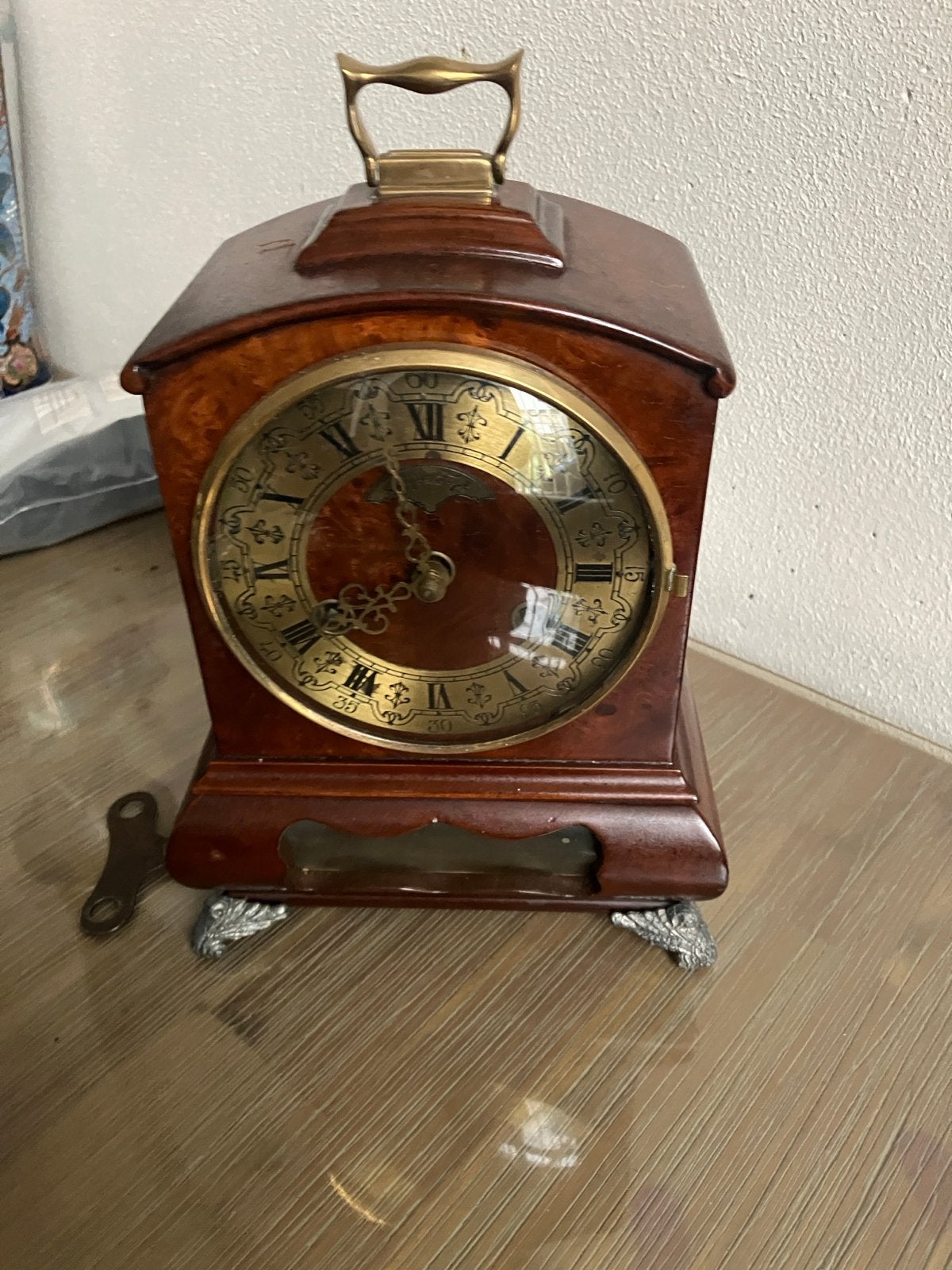 Vintage wuba warmink Antieke tafelklok - goed werkend, Antiek en Kunst, Antiek | Klokken, Ophalen