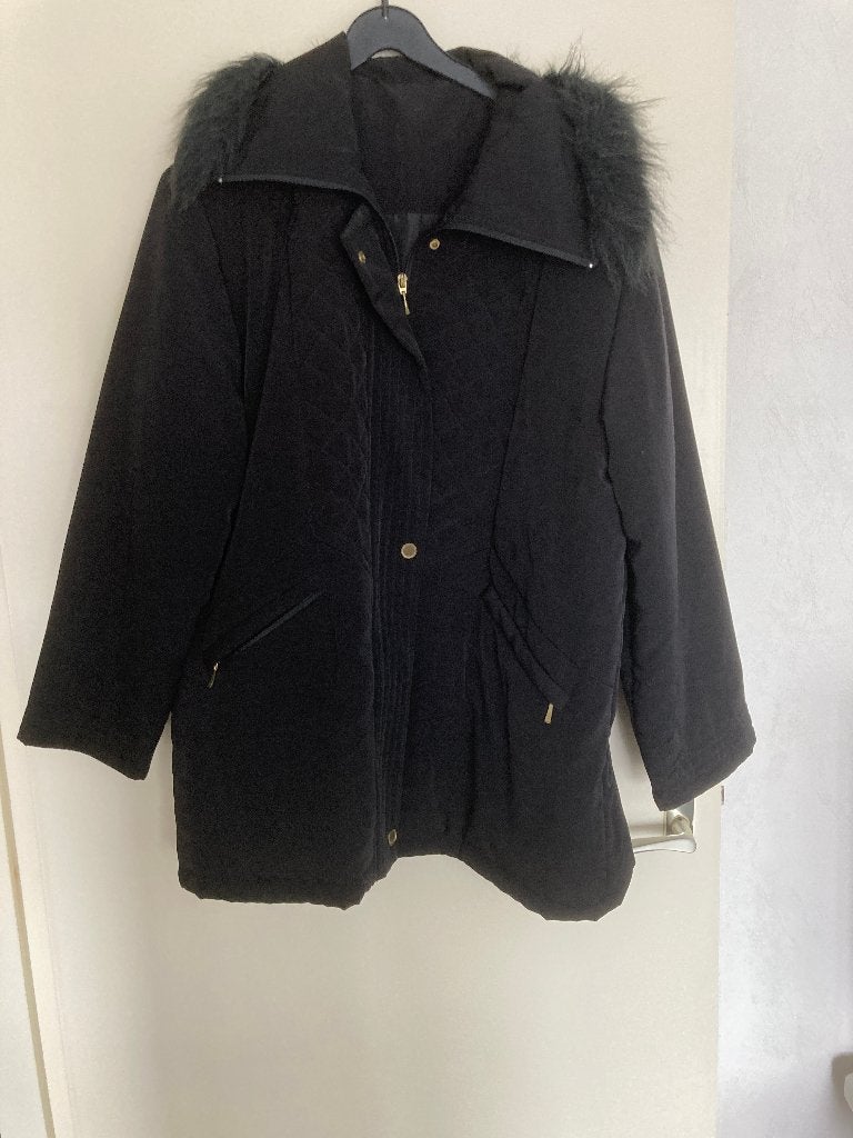 nieuwe winterjas maat 50 zwart, Kleding | Dames, Jassen | Winter, Ophalen of Verzenden, Nieuw, Maat 46/48 (XL) of groter, Zwart