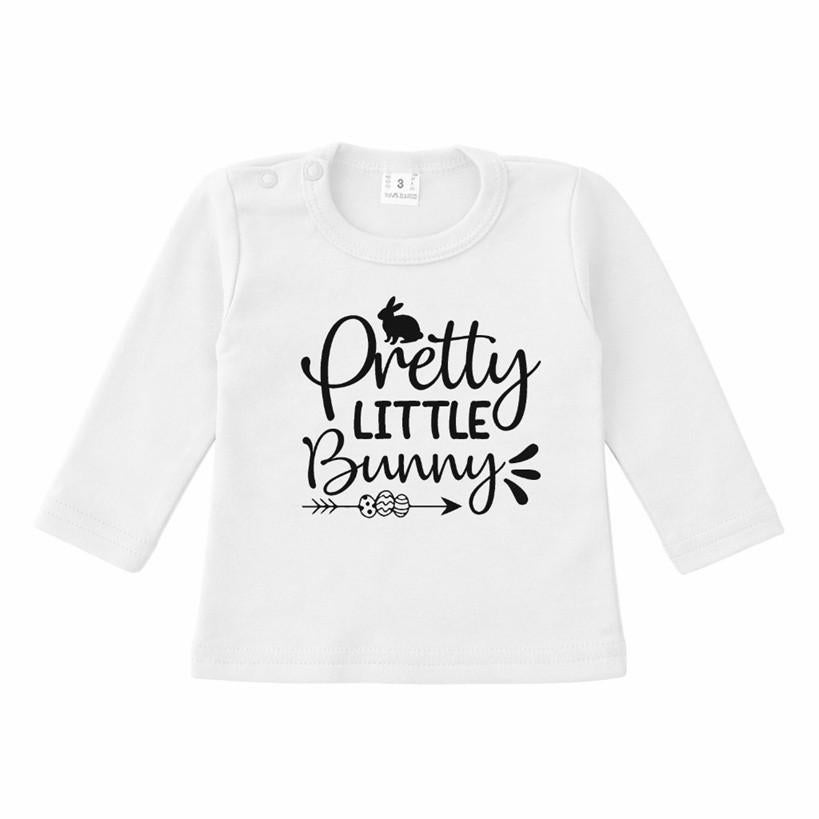 baby peuter kleutershirt Pasen Pretty little bunny, The River House, Info@theriverhouse.nl, Jongetje of Meisje, Ophalen of Verzenden