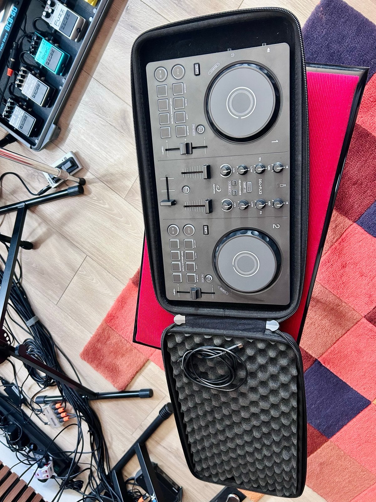 Pioneer DDJ-FLX2 DJ-controller met AlphaTheta case, Ophalen of Verzenden, Zo goed als nieuw, Dj-set, Pioneer