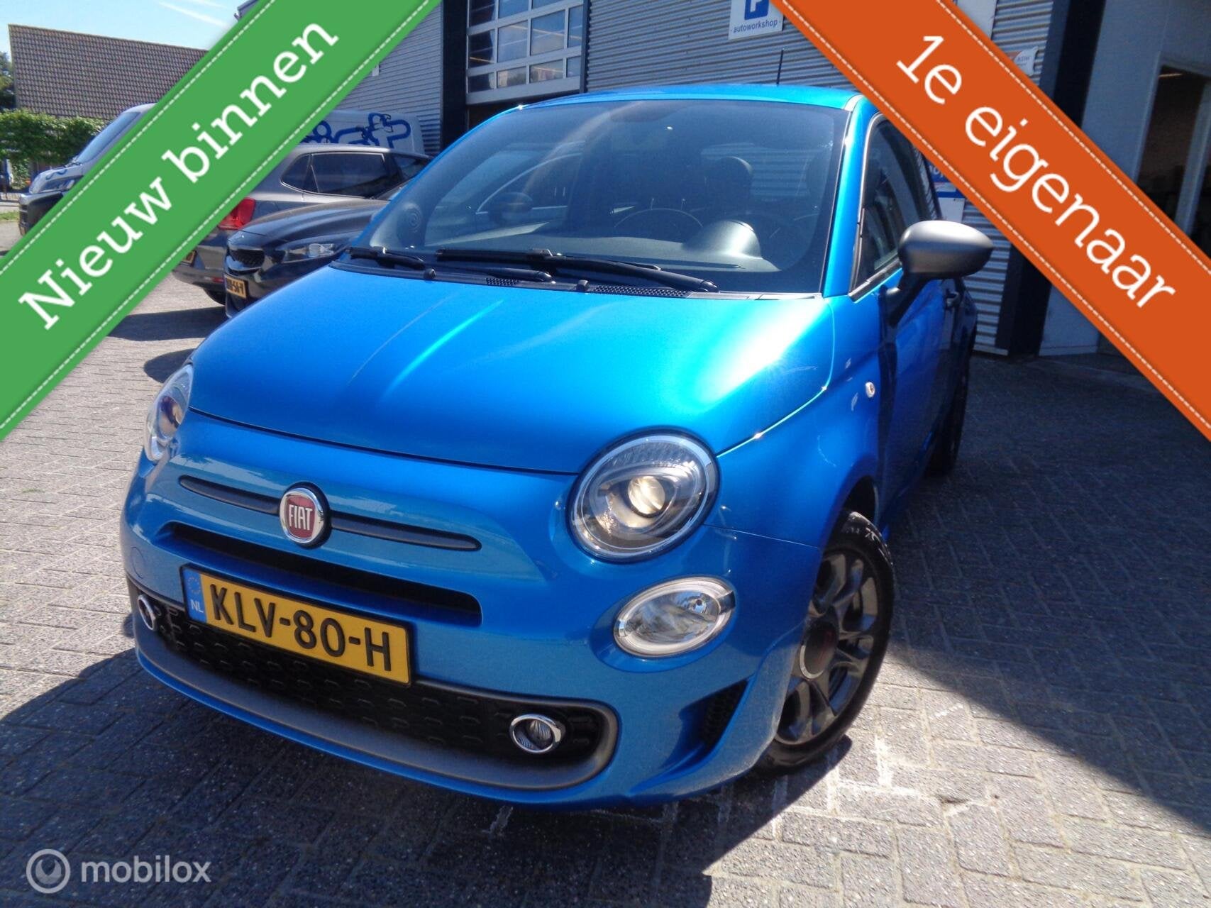 Fiat 500 1.2 Sport/Groot navi/ECC Airco/Lm velgen/Dig dash/Z, Auto's, Fiat, Voorwielaandrijving, Stof, Gebruikt, 4 cilinders
