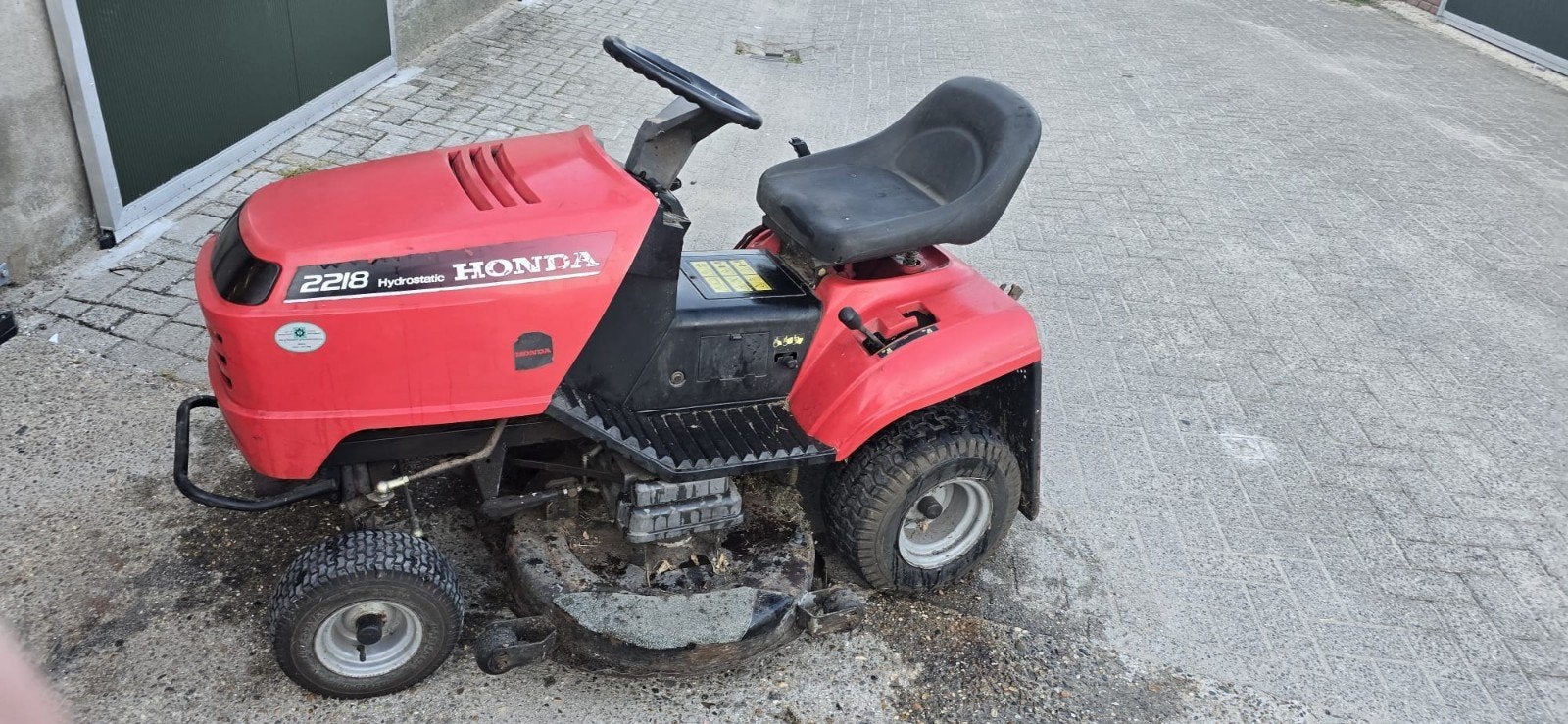 Honda zitmaaier, Ophalen, Gebruikt