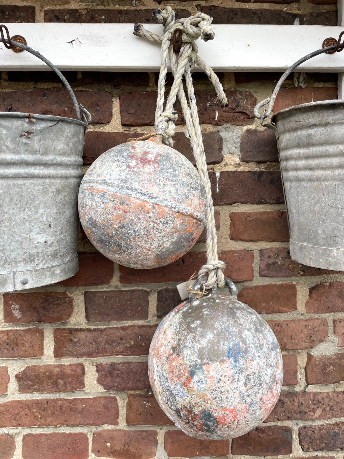 Brocante oud zinken drijver, Ophalen of Verzenden