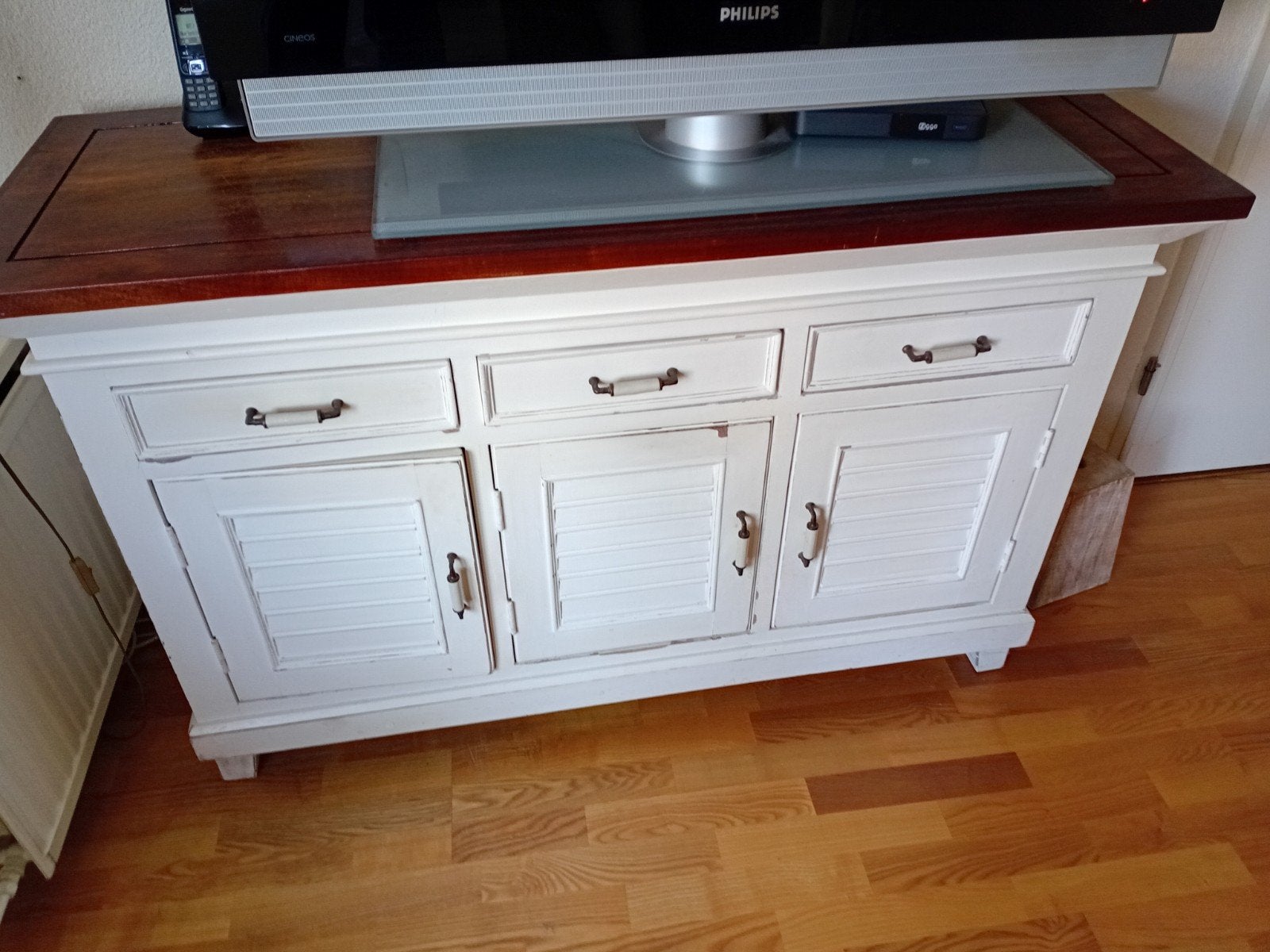 Landelijke dressoirs, salontafel, eettafel, enz., Huis en Inrichting, Kasten | Dressoirs, Ophalen, Gebruikt, 150 tot 200 cm, Teakhout