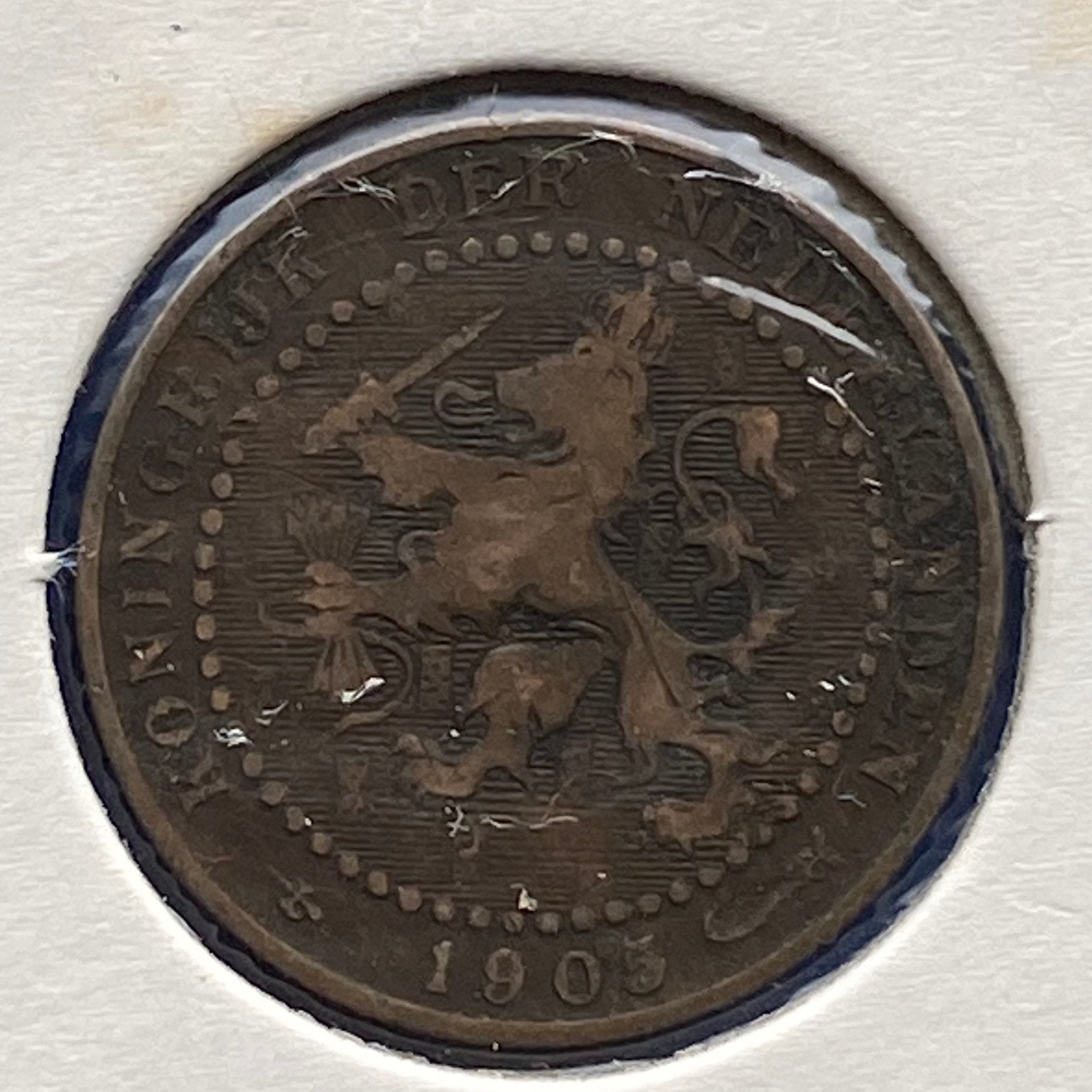 1 Cent uit 1905 van Koningin Wilhelmina, Postzegels en Munten, Munten | Nederland, Verzenden, Koningin Wilhelmina, 1 cent, Losse munt