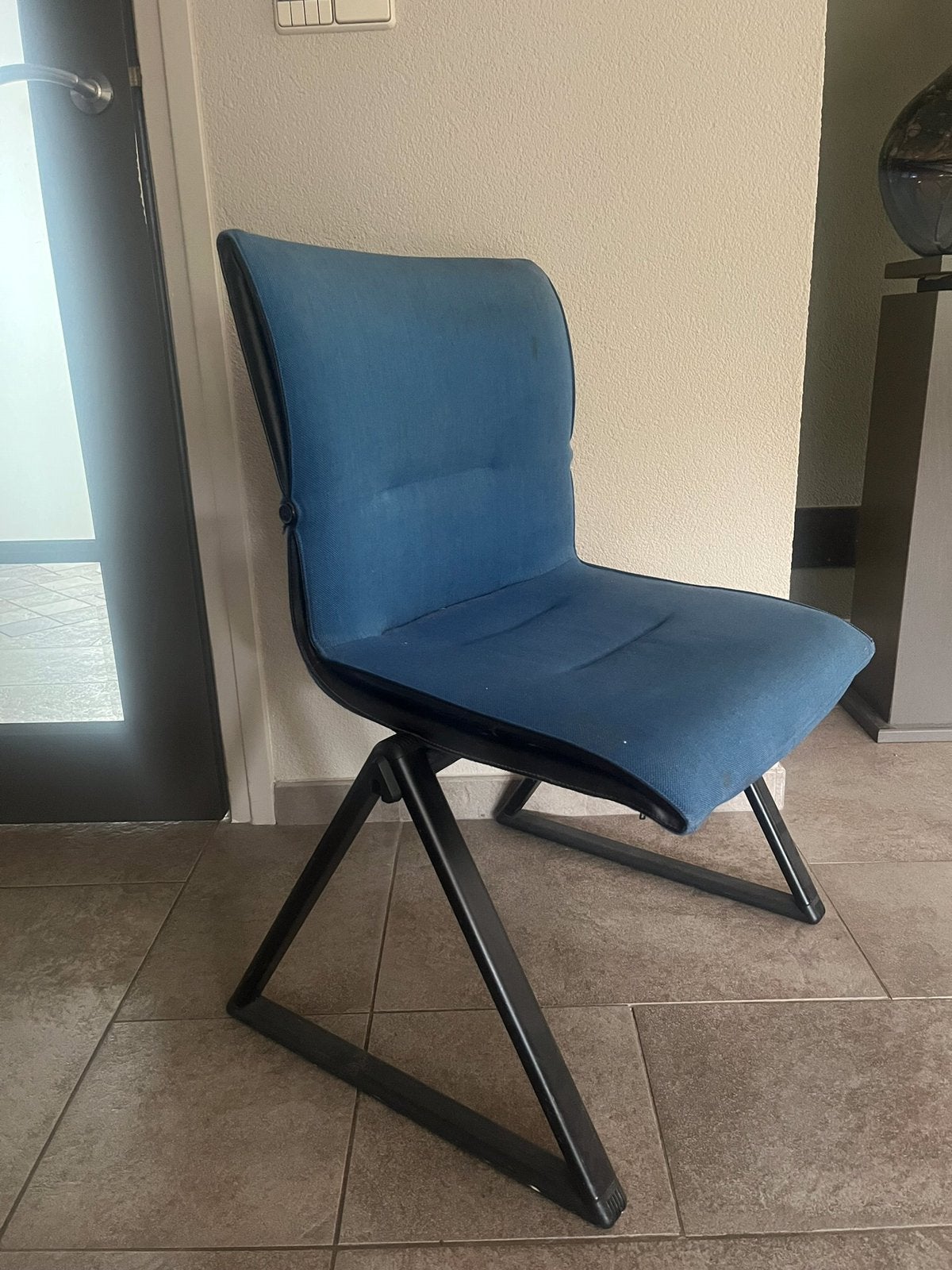 Kantoor stoel(en), Blauw, Ophalen of Verzenden, Zo goed als nieuw, Eén