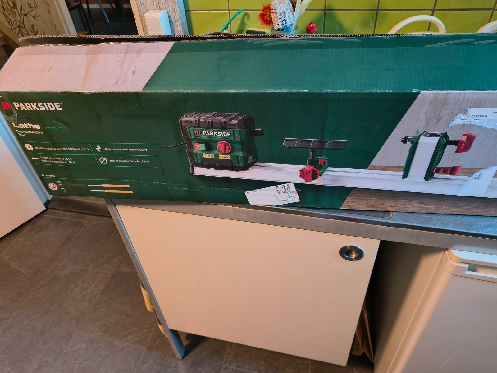 Parkside Houtdraaibank PDM 600 D2 - Zo goed als nieuw, Ophalen, Nieuw, Houtdraaibank