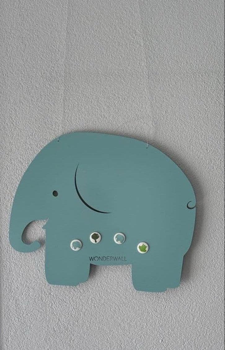 Wonderwall Magneetbord Olifant - 60x50 cm, Ophalen of Verzenden, Zo goed als nieuw, Magneetbord