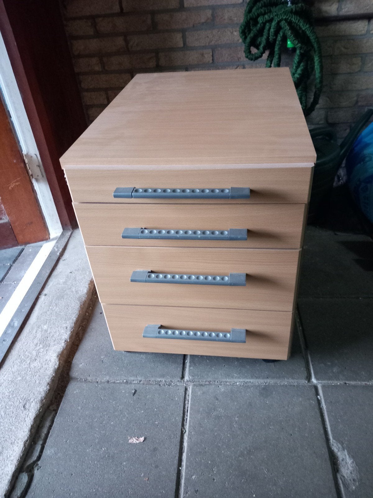 Grenen ladekast op wielen - past onder elk bureau, Ophalen, Minder dan 50 cm, Jaren 90, Zo goed als nieuw
