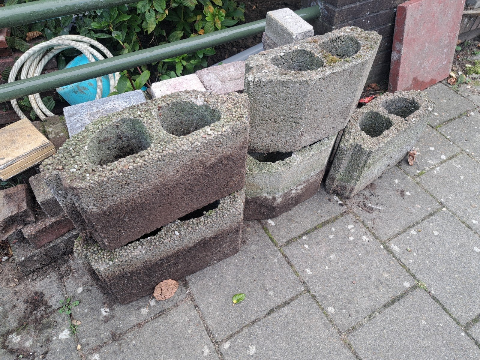 Gratis stapelblokken / plantenblokken, Tuin en Terras, Ophalen, Gebruikt, Beton, Overige typen