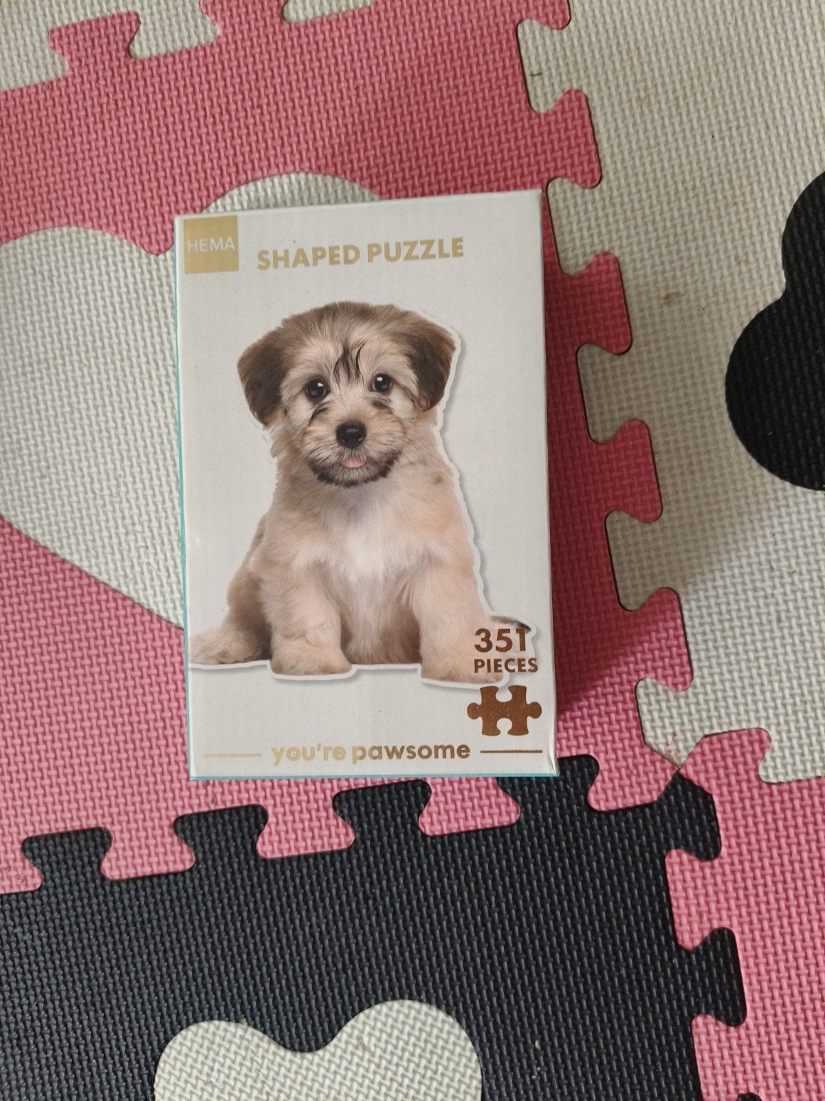 Hema Legpuzzel 351 stukjes - Schattig Hondje, Ophalen of Verzenden, Minder dan 500 stukjes, Gebruikt, Legpuzzel