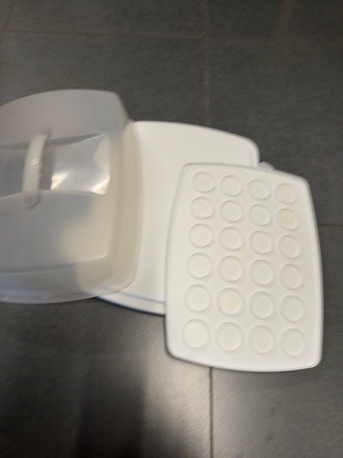 Taartdoos / Cupcakehouder - Wit, Ophalen, Gebruikt, Cupcakes, Overige typen