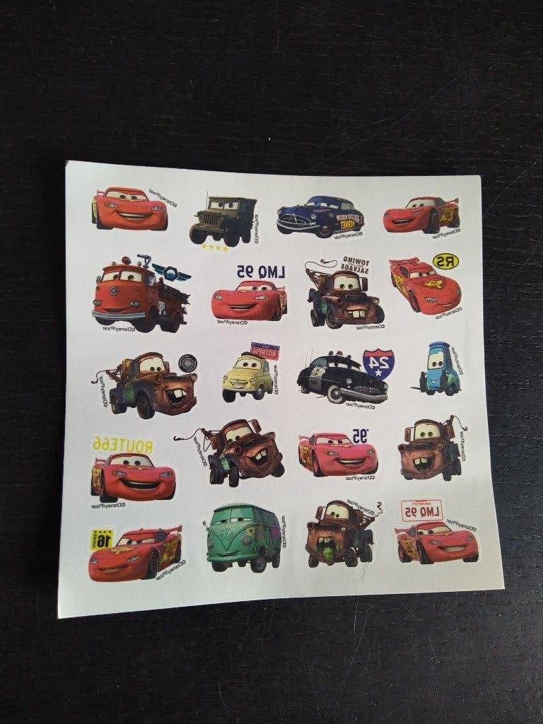 Disney cars kinder tatoeages / tattoo / plakplaatjes nieuw, Ophalen of Verzenden, Nieuw