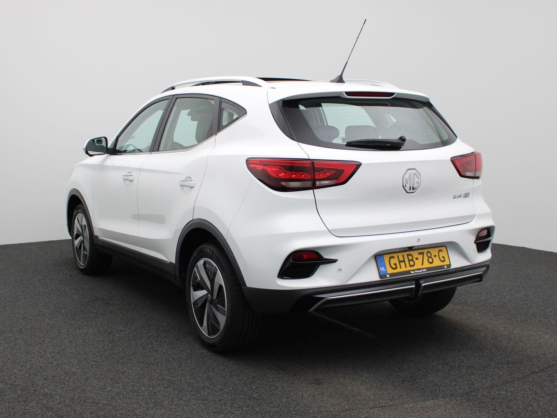 MG ZS EV Standard Range Luxury 50 kWh | Apple Carplay/Androi, Auto's, 12 maanden, Gebruikt, ZS, Wit
