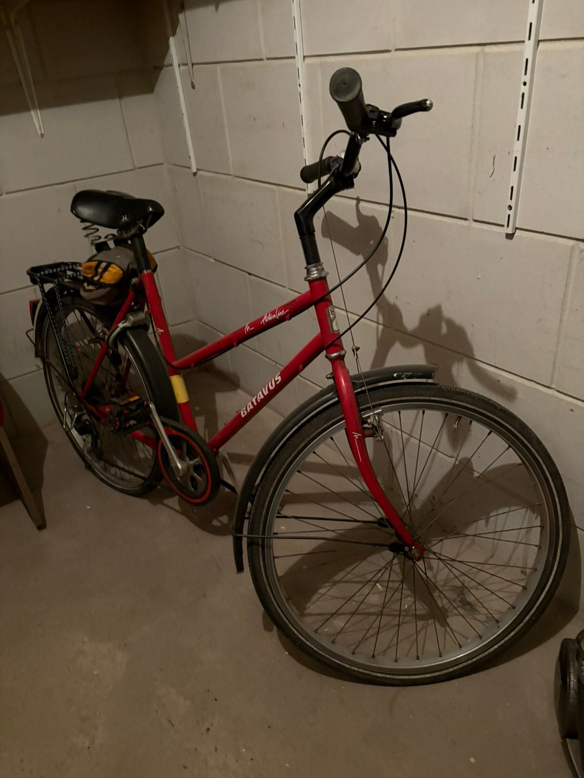 Batavus Actionline Trapper Damesfiets - Rood, Velgrem, Batavus, Ophalen of Verzenden, 53 tot 56 cm