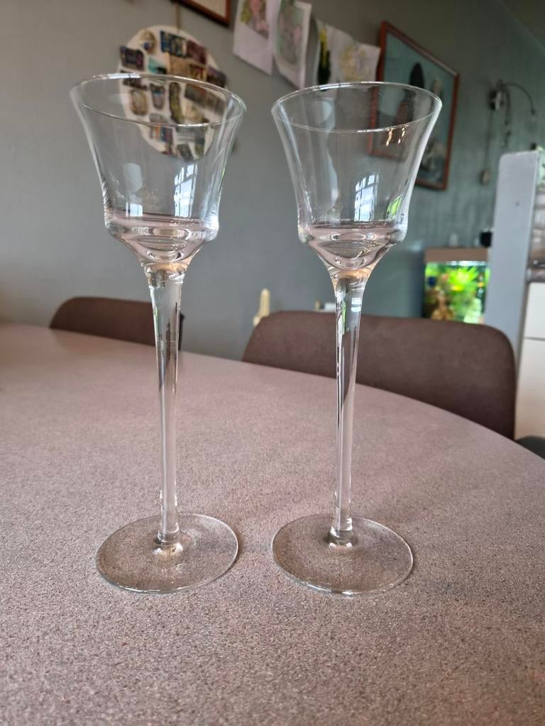 Waxinelichthouder 2x Royal Leerdam, Antiek en Kunst, Antiek | Glas en Kristal, Ophalen of Verzenden