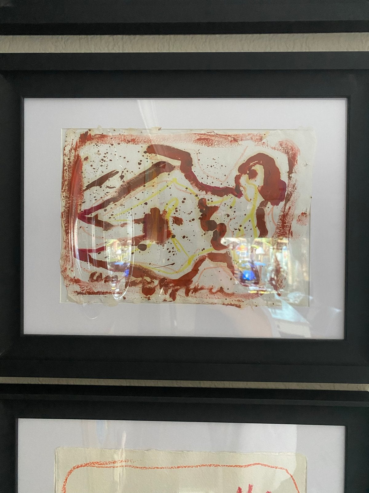 Mooi werk Anton Heyboer in lijst, 48x38 cm, Antiek en Kunst, Kunst | Schilderijen | Modern, Figuren, Papier/karton, Ophalen of Verzenden