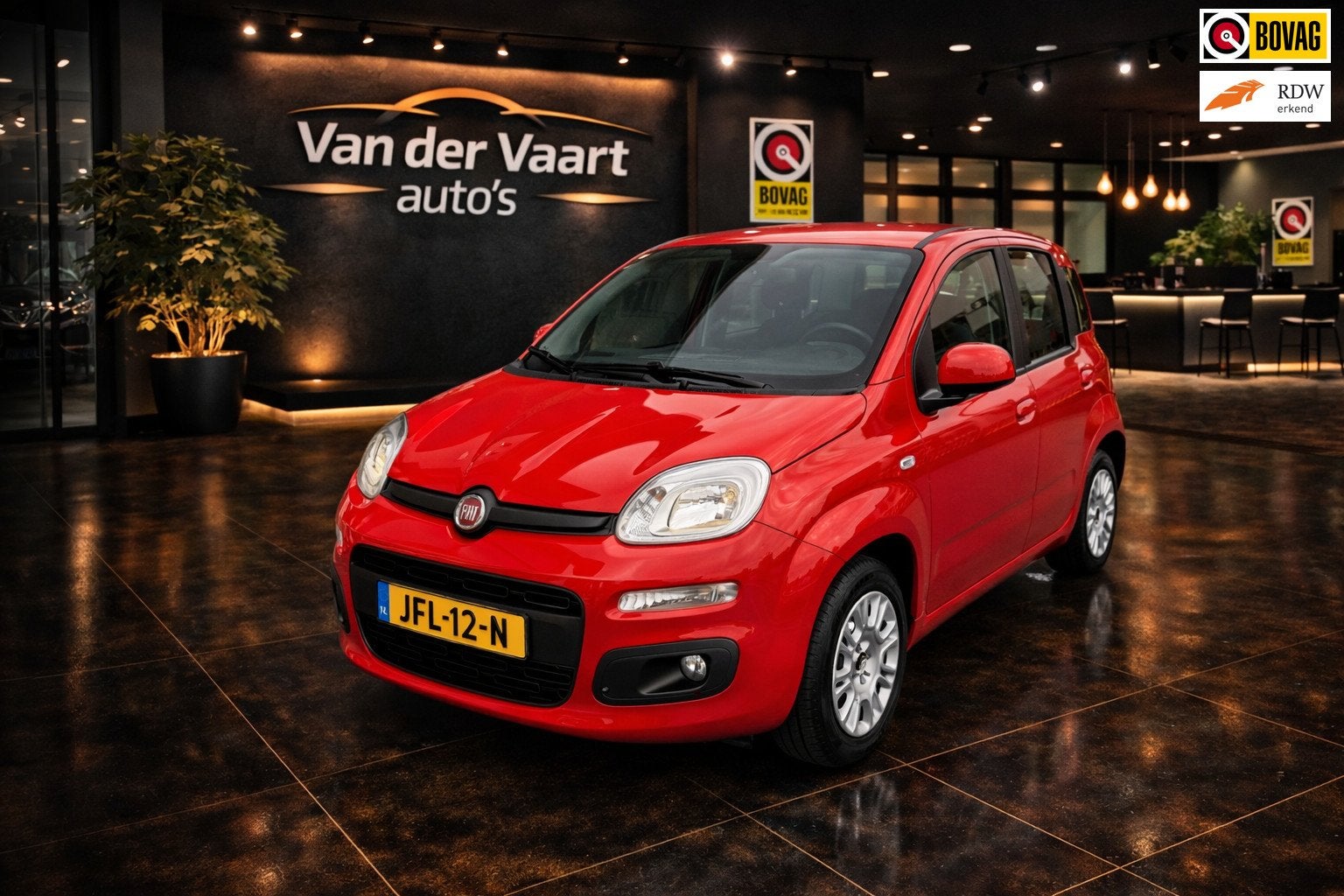 Fiat PANDA 1.2 LOUNGE AIRCO HOGE INSTAP, Auto's, Voorwielaandrijving, Dealer onderhouden, Gebruikt, 4 stoelen
