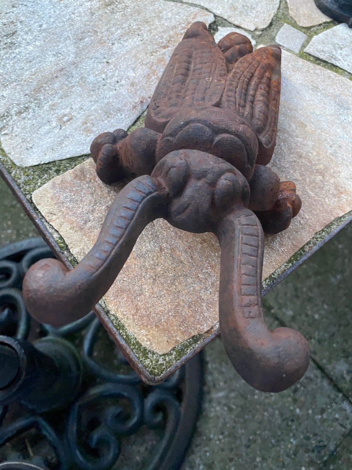mooie gietijzeren laarzenknecht,  brocante, brocant, Ophalen of Verzenden, Metaal, Overige typen