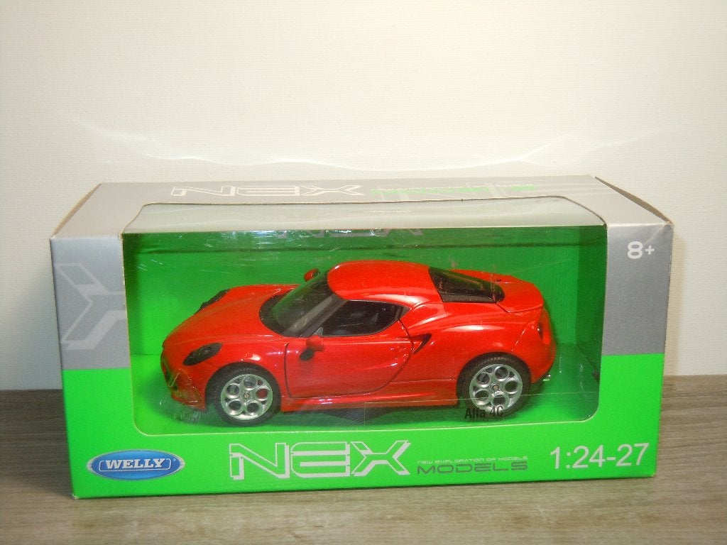 Alfa Romeo 4C - Welly Nex 1:24 - in Box, Auto, Verzenden, Zo goed als nieuw, Welly