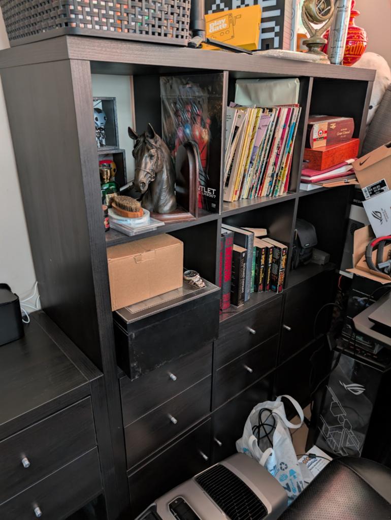 Ikea kallax 4x3 met 4 lades en 4 deuren, Ophalen of Verzenden, Zo goed als nieuw, 25 tot 50 cm, Minder dan 100 cm