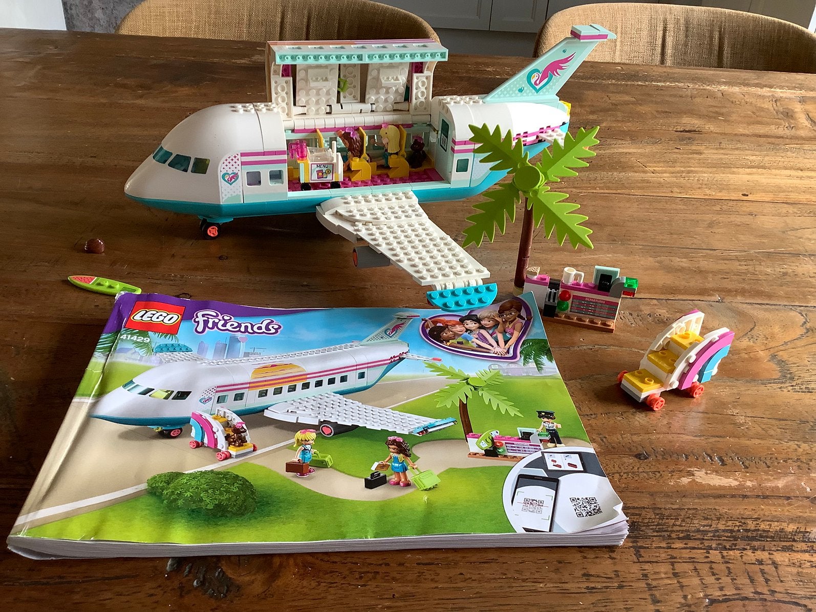 Lego friends vliegtuig (41429), Lego, Ophalen of Verzenden, Zo goed als nieuw, Complete set