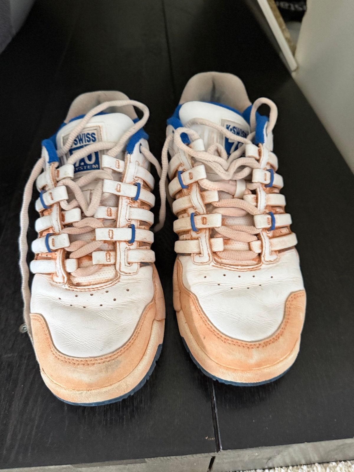K-Swiss Sneakers Maat 41.5 - Gedragen, Kleding | Heren, Schoenen, Ophalen of Verzenden, Gedragen, Wit, Sneakers of Gympen