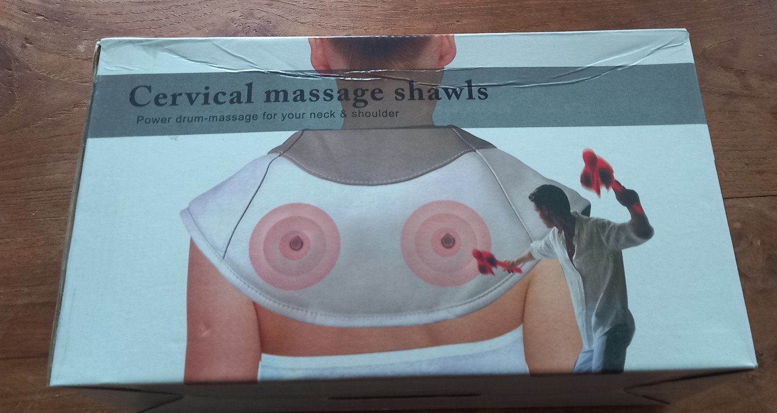 Nek- en schoudermassage sjaal - Power drum-massage, Ophalen, Zo goed als nieuw, Apparaat