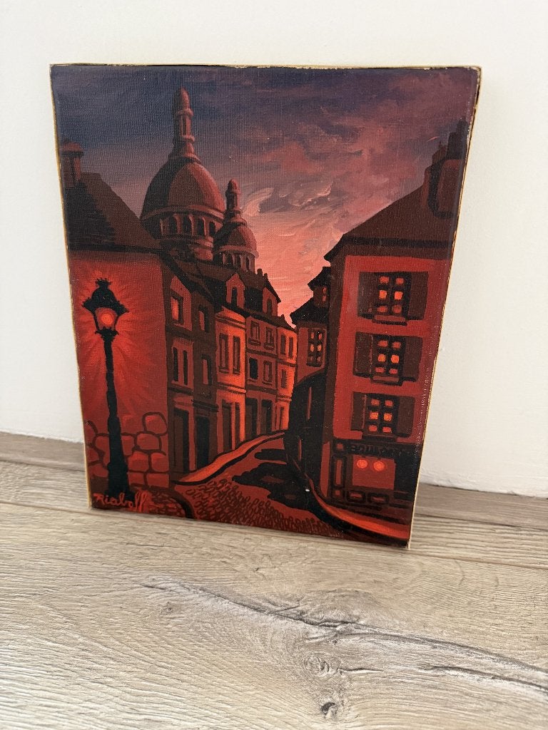 Schilderij Parijs, Antiek en Kunst, Kunst | Schilderijen | Klassiek, Ophalen