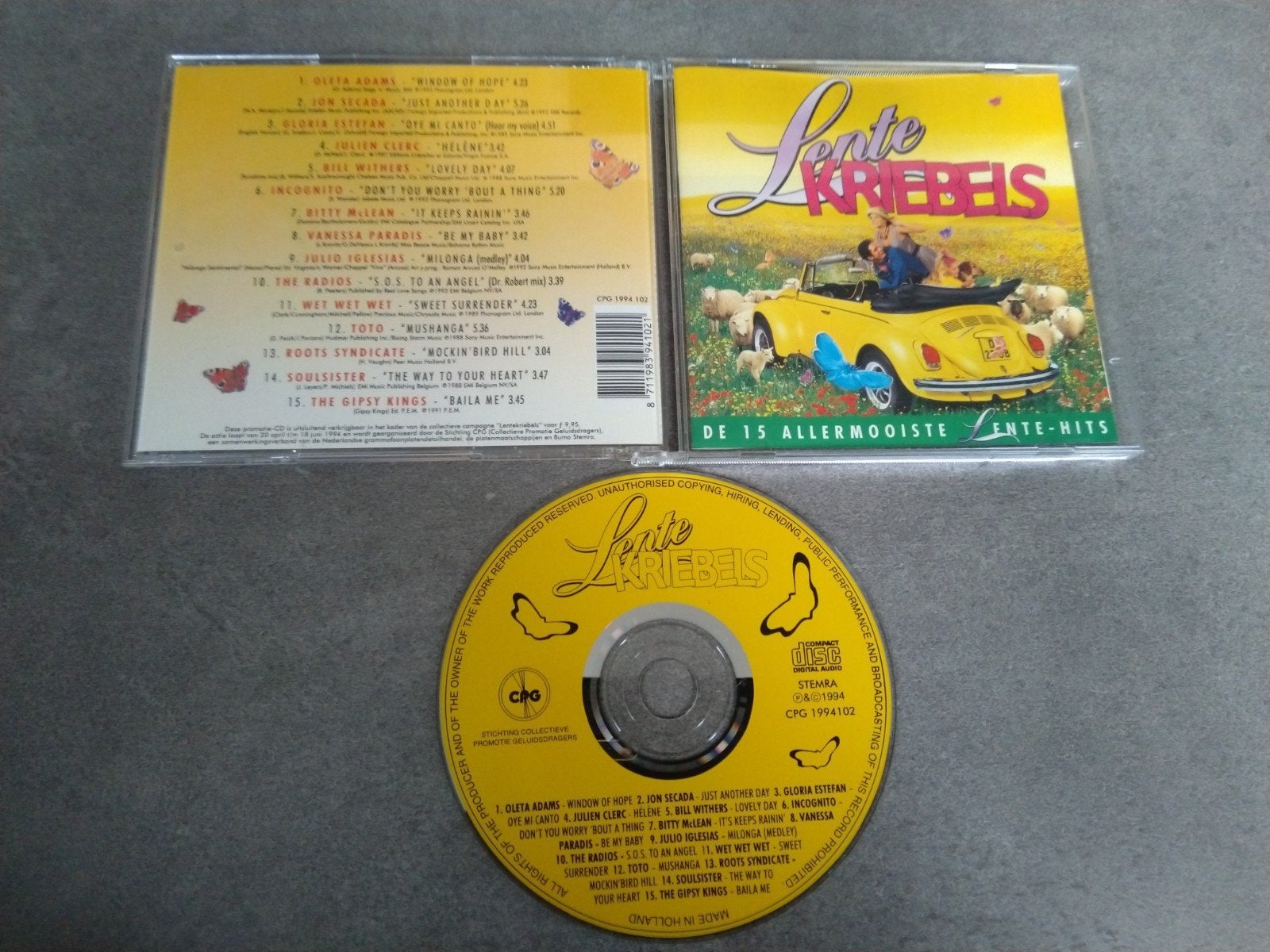 Lentekriebels cd, de allermooiste lente hits., Ophalen of Verzenden, Zo goed als nieuw