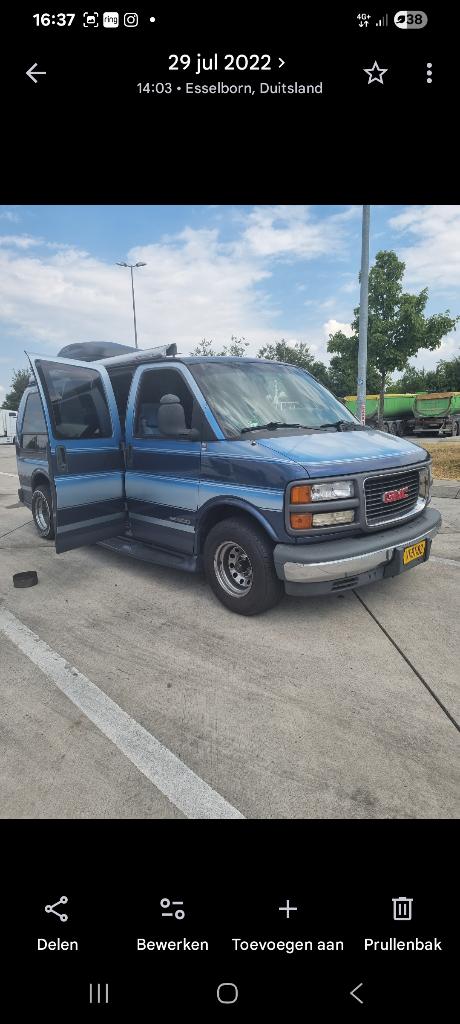 Complete camper GMC Savana 1500 Van 1997, Buscamper of Camperbus, Tot en met 2, Particulier, LPG