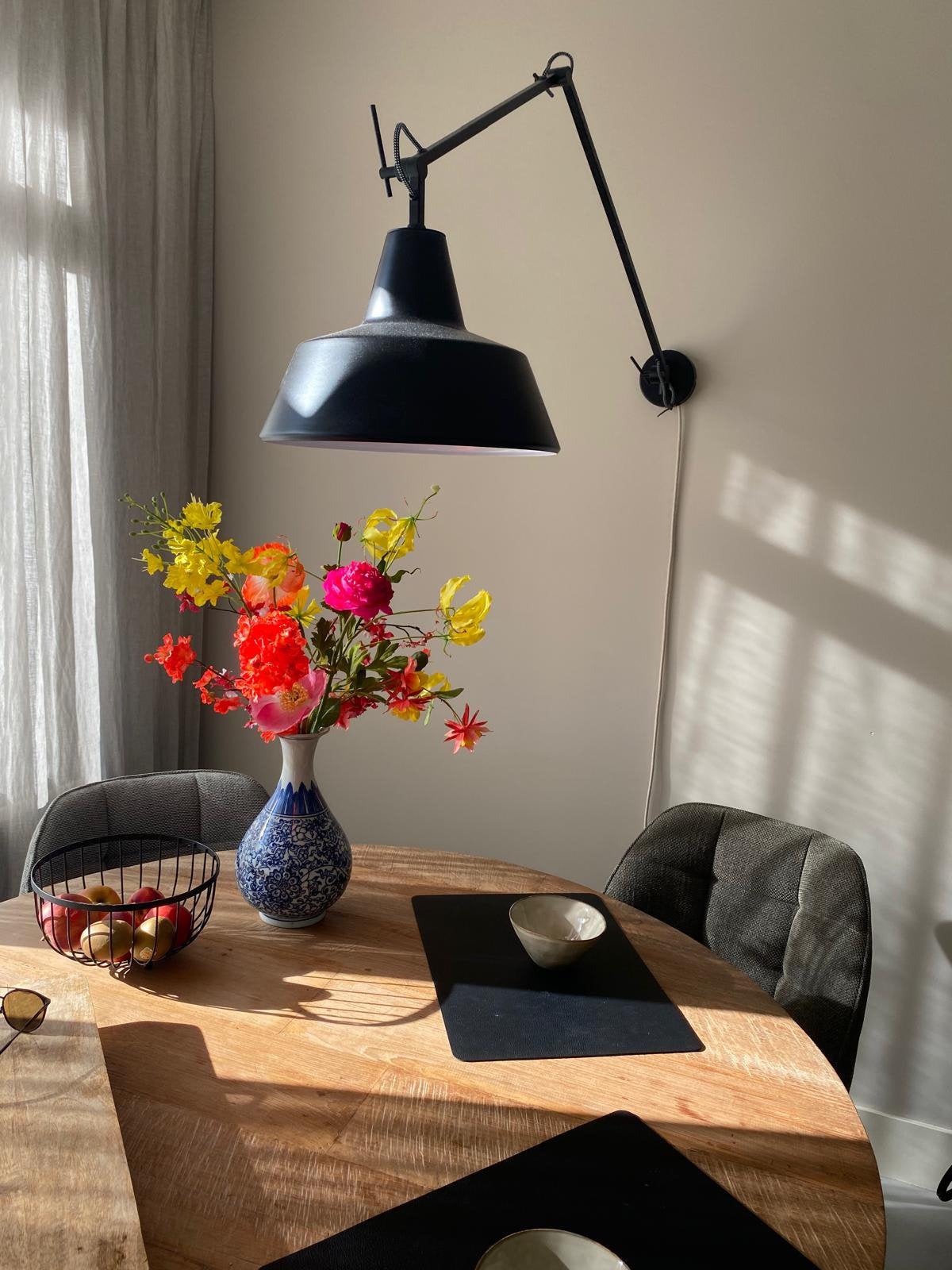 Zwarte wandlamp| It’s about Romi, Ophalen, Kunststof, Zwart, Verstelbaar