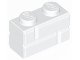 Lego Castle Stenen 5x 1x2 Met Steen Patroon Wit 98283 (NIEUW, Lego, Nieuw, Ophalen of Verzenden, Losse stenen