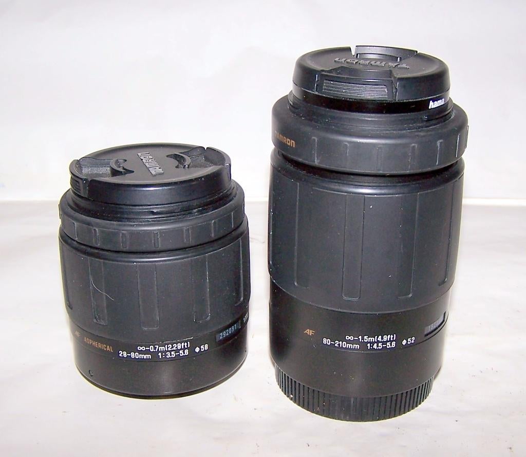 Tamron AF 28-80mm f3.5-5.6 Aspherical + AF 80-210mm f4.5-5.6, Audio, Tv en Foto, Fotografie | Lenzen en Objectieven, Ophalen of Verzenden