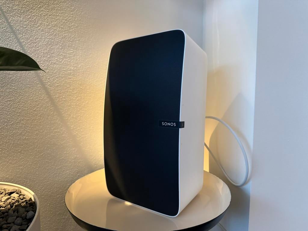 Sonos Play:5 (Gen 2) Wit - Set van 2 - Wifi speakers, Ophalen of Verzenden, Zo goed als nieuw, Sonos, 120 watt of meer