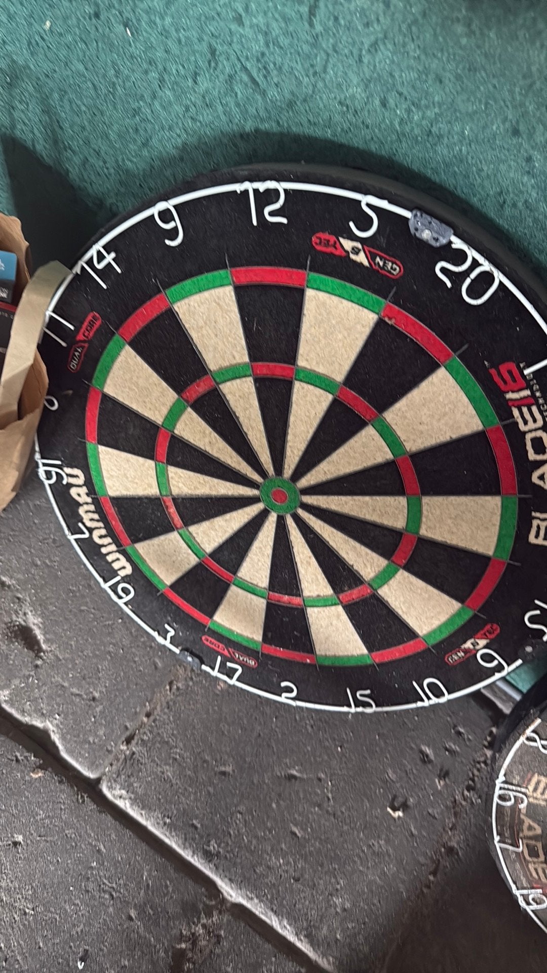winmau blade 6 dual core, Ophalen of Verzenden, Zo goed als nieuw, Dartbord