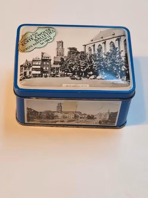 blik Zwolle Zwolse balletjes, Kerkplein, Havenbrug, vd Kolk, Verzamelen, Blikken, Overige, Ophalen