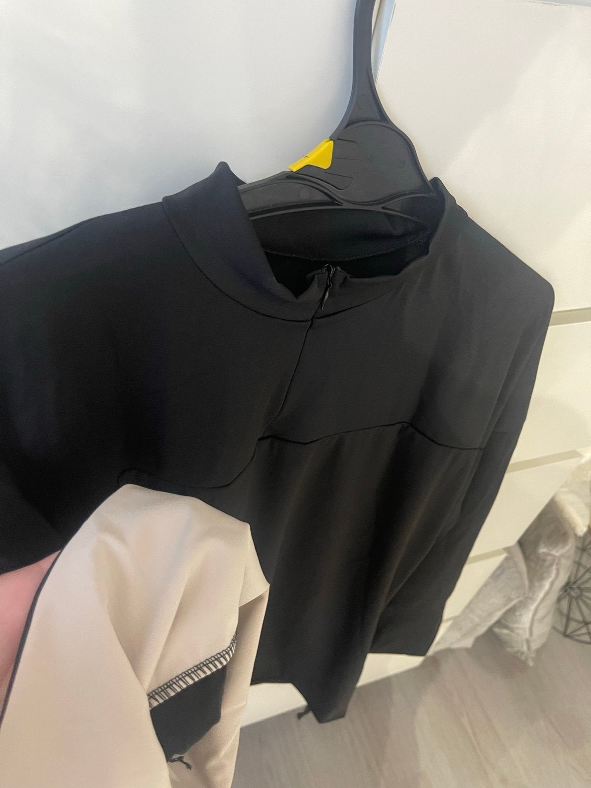 Zwarte burkini met rits en wijde broek set, Kleding | Dames, Broeken en Pantalons, Zwart, Maat 42/44 (L), Nieuw, Ophalen of Verzenden