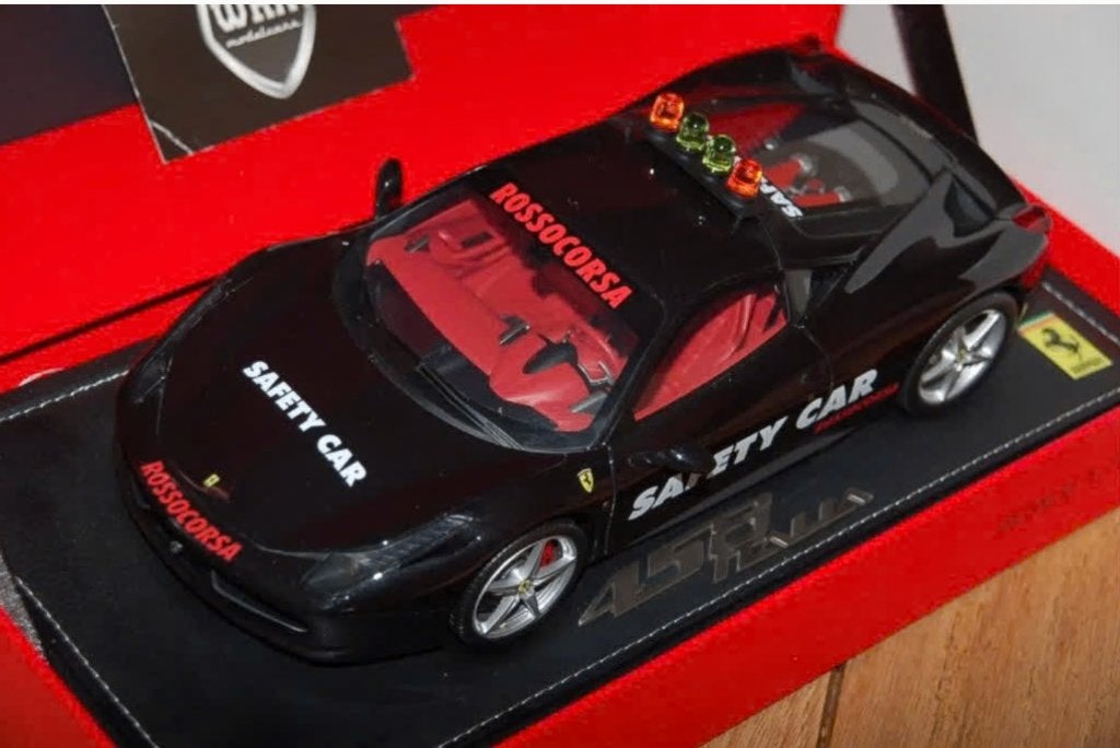 1:18 FERRARI 458 ITALIA SAFETY CAR BBR resin WRH, Verzenden, Gebruikt, Auto, Overige merken