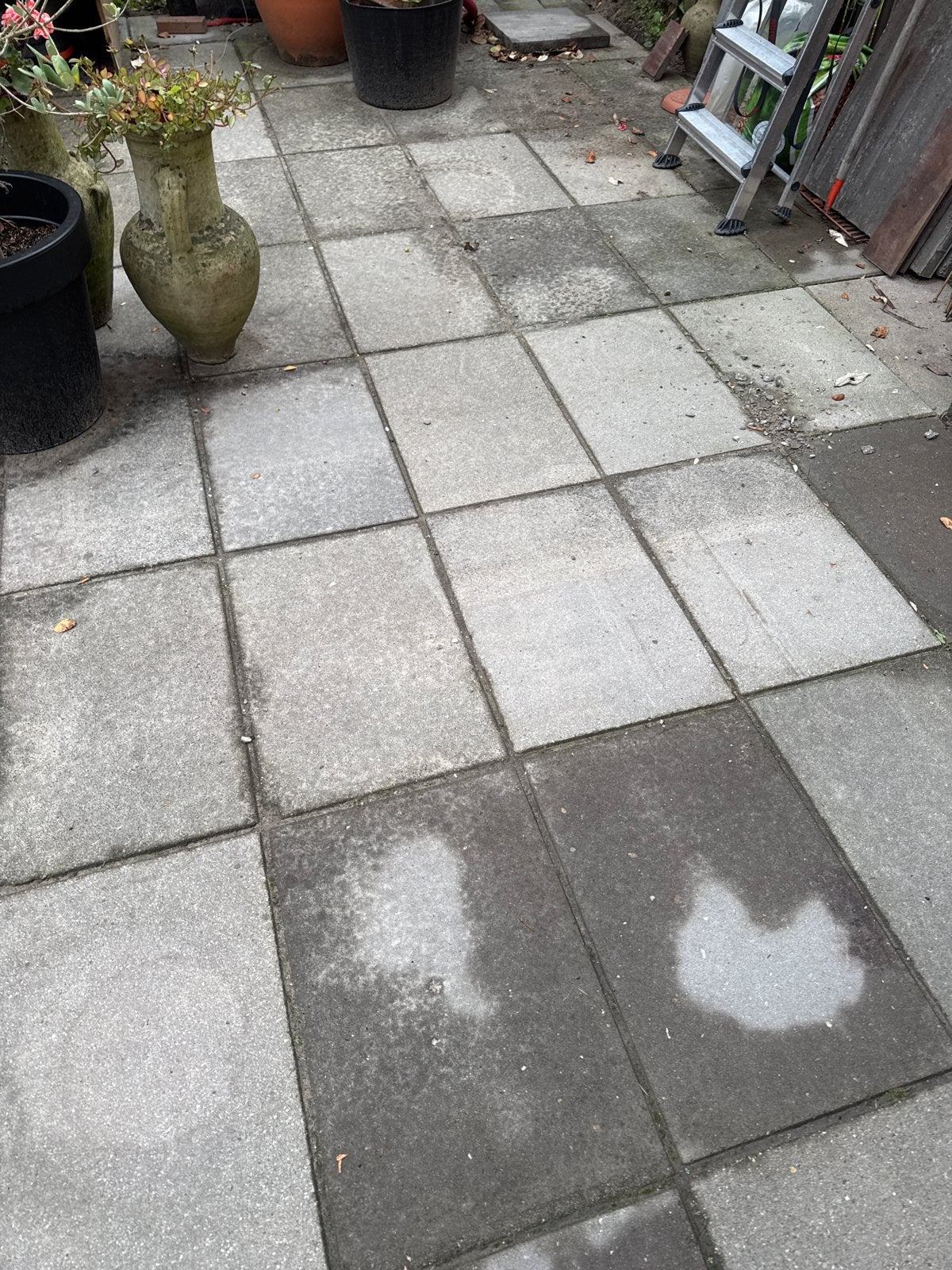 Betontegels 0,60x0,40m, ca. 24m2 - Gratis af te halen, Tuin en Terras, Ophalen, Gebruikt, 10 m² of meer, Beton