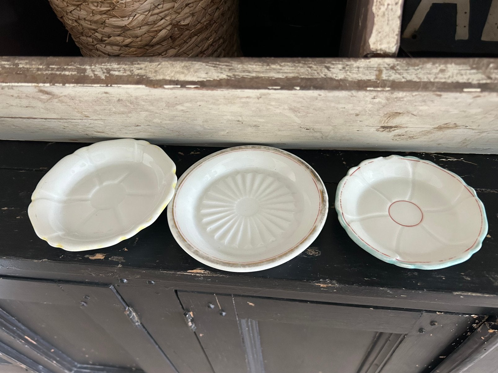 Drie franse bistro schoteltjes, Antiek en Kunst, Ophalen of Verzenden