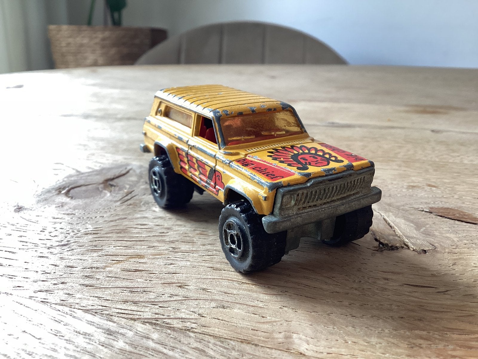 Majorette Jeep Cherokee 4x4 Big Chief Nr. 236 Made in France, Ophalen of Verzenden, Gebruikt, Auto