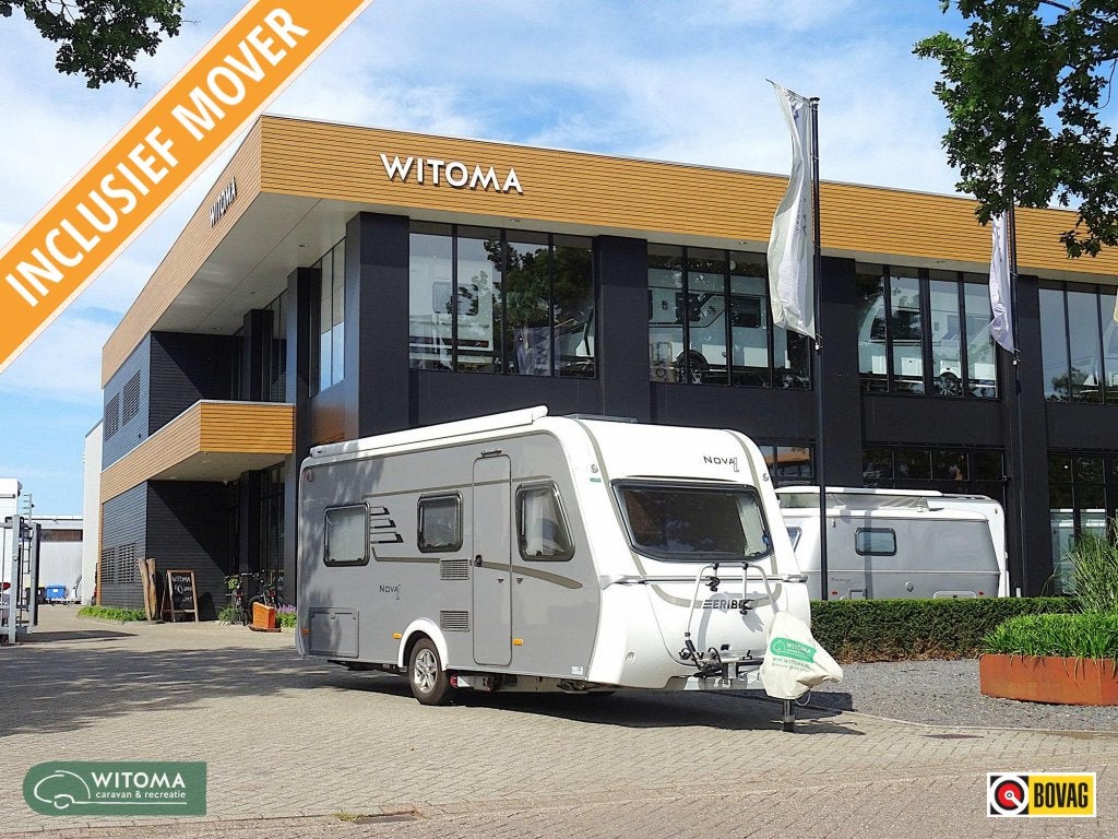 Eriba Nova Light Delight 442 mover luifel fietsenrek, Caravans en Kamperen, Caravans, Standaardzit, Schokbreker, Bedrijf, Overige typen