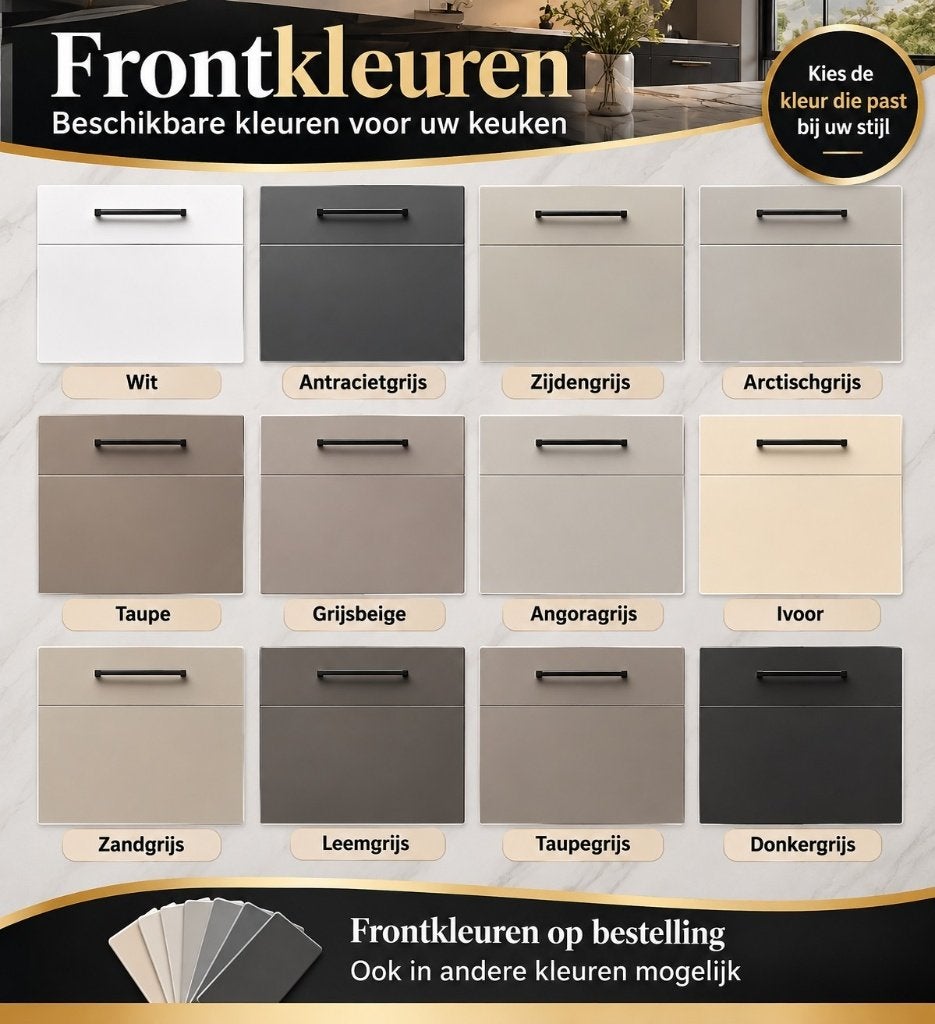 JN KEUKENS –NIEUWE & LUXE 2DEHANDS KEUKENS VOOR SPOTPRIJZEN!, Wit, Overige typen, Nieuw, Ophalen of Verzenden